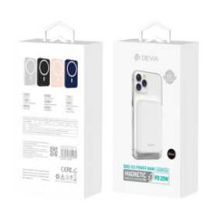 Power Bank Magnétique - DEVIA Smart G02 PD 20W - 5000mAh - Blanc — Devia · Smarty Paris 18e