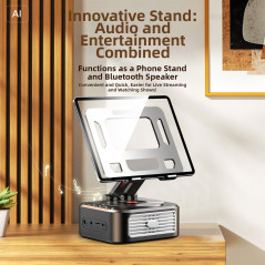 Enceinte Bluetooth support rotatif tablette | Smarty