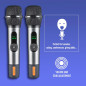 Wireless microphones NGS SINGERSTARDUO – black duo Wireless microphones NGS SINGERSTARDUO – black duo