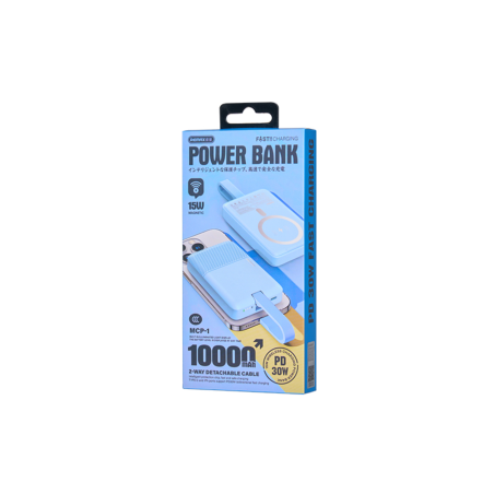 Power Bank Magnétique 10000 mAh REMAX MCP-1 – Charge Rapide PD 30W – 3