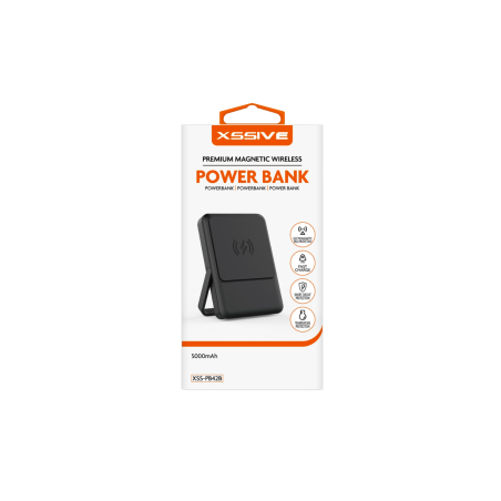 Power Bank Magnétique 5000mAh XSSIVE XSS-PB42B - Noir - Alimentation R
