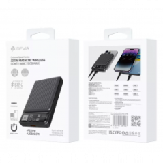 Power Bank Magnétique Sans Fil 10000 mAh - Devia Extreme Speed Series