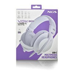 Casque stéréo USB-C NGS VOX805 – Blanc