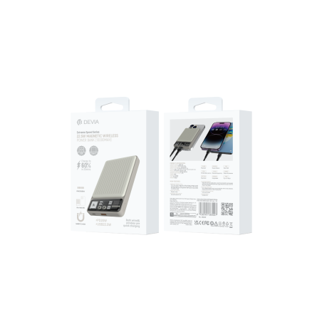 Power Bank Magnétique Sans Fil 10000 mAh Devia Extreme Speed Series S2