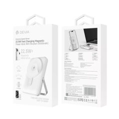 Power Bank Magnétique avec Support 10000 mAh Devia Extreme Speed Series - 22.5W - Blanc — Devia · Smarty Paris 18e · Smarty Pari