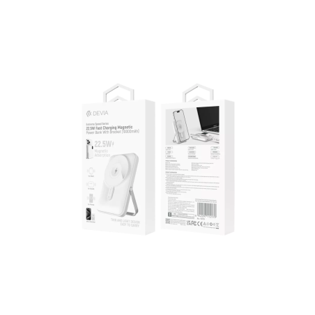 Power Bank Magnétique avec Support 10000 mAh Devia Extreme Speed Serie