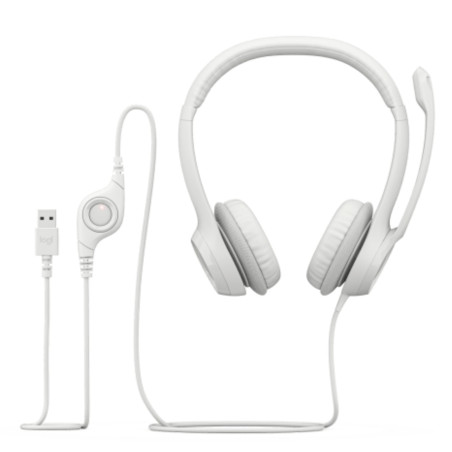 Logitech USB Stereo Headset H390 – White