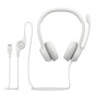 Logitech Casque stéréo USB H390 – Blanc