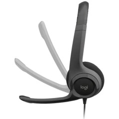 Logitech H390 casque stéréo USB-C noir | Smarty
