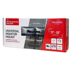Support double moniteur Superior Electronics SUPSPC002 – 17 à 32 pouces, 9 kg max