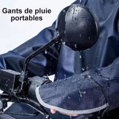 Poncho bleu imperméable avec visière | Smarty