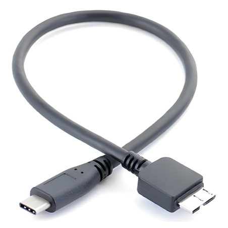 Câble USB-C vers Micro-B 35 cm Noir | Smarty Paris 18e