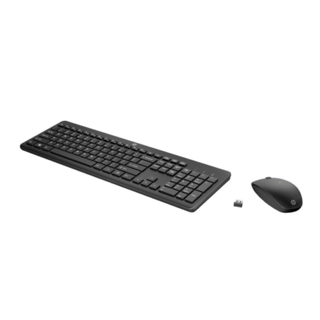 HP 235 WL Wireless Keyboard and Mouse Set – Black, Spanish QWERTY