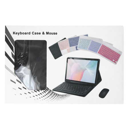 Housse clavier fine ECO pour Samsung – Bluetooth AZERTY avec souris et logement stylet