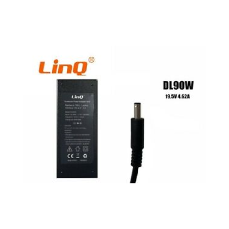 Chargeur PC LinQ DL90W2 pour Dell – 90W 19,5V 4,62A embout 4,5 x 3 mm