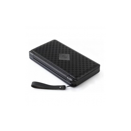 Power Bank Solaire 10000mAh 2 USB-A + USB-C avec Lampe Torche - Noir -