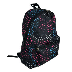 Sac à dos Carrefour à imprimés – Noir