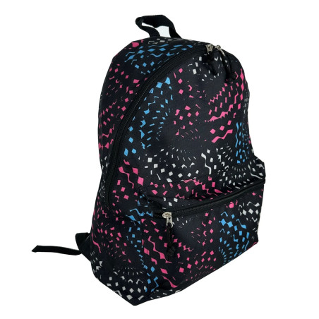 Sac à dos Carrefour à imprimés – Noir
