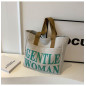 Canvas shoulder bag ECO – 33 x 41 x 12 cm Gray/Green Canvas shoulder bag ECO – 33 x 41 x 12 cm Gray/Green