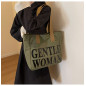 Canvas shoulder bag ECO – 33 x 41 x 12 cm Army Green Canvas shoulder bag ECO – 33 x 41 x 12 cm Army Green