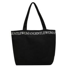 Sac bandoulière toile ECO 33x44x13 Noir | Smarty