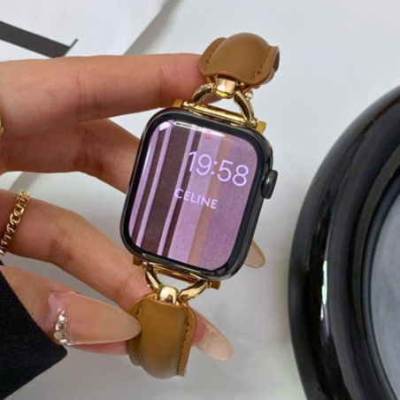 Bracelet de Luxe pour Apple Watch - Cuir - Ma | Smarty Paris