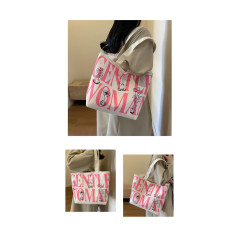 Sac à bandoulière en toile ECO – 33 x 44 x 13 cm rose