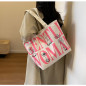 Sac à bandoulière en toile ECO – 33 x 44 x 13 cm rose