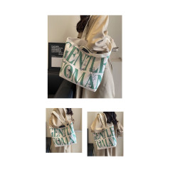 Sac bandoulière toile vert foncé 33x44x13 | Smarty