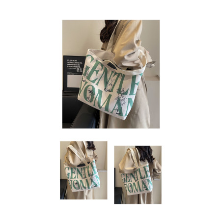 Sac à bandoulière en toile ECO – 33 x 44 x 13 cm vert foncé