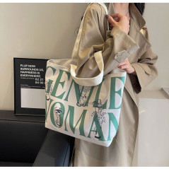 Sac bandoulière toile vert foncé 33x44x13 | Smarty