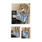 Canvas Shoulder Bag ECO – 33 x 44 x 13 cm Blue Canvas Shoulder Bag ECO – 33 x 44 x 13 cm Blue