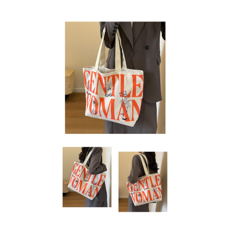 Sac à bandoulière en toile ECO – 33 x 44 x 13 cm orange