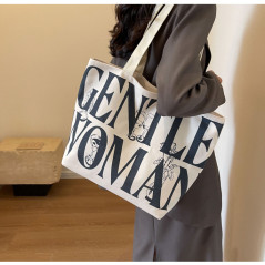 Sac bandoulière toile noir 33x44x13 | Smarty Paris
