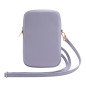 Pochette téléphone Guess GUWBZPGSTEGU – Zip PU Triangle 4G Violet