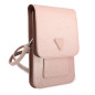 Pochette téléphone Guess Saffiano Triangle GUWBSATMPI – Rose Pochette téléphone Guess Saffiano Triangle GUWBSATMPI – Rose