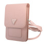 Pochette téléphone Guess Saffiano Triangle GUWBSATMPI – Rose Pochette téléphone Guess Saffiano Triangle GUWBSATMPI – Rose