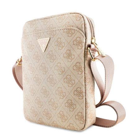 Sac bandoulière tablette Guess 4G PU Triangle Logo GUTB10P4GFTSP – 10" Rose