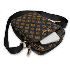 Sac tablette Guess Peony Script 8" Noir | Smarty