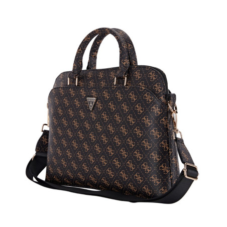 Housse ordinateur Guess GUCB15PG4TGNK – 15 pouces noir 4G Zipper Pocket