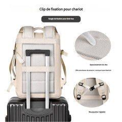 Sac ordinateur nylon imperméable 32x27x45 noir | Smarty