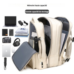 Sac ordinateur nylon imperméable 32x27x45 blanc | Smarty