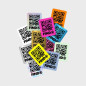 Stickers QR code FindR Sticker Bag – 10 mini autocollants interactifs Stickers QR code FindR Sticker Bag – 10 mini autocollants interactifs