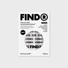 FindR QR code stickers x12 Silver | Smarty