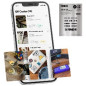 QR code stickers FindR brushed alloy – sheet of 12 Silver QR code stickers FindR brushed alloy – sheet of 12 Silver