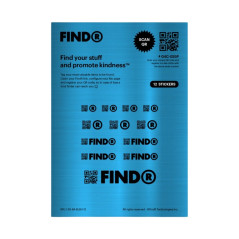 FindR QR code stickers x12 Blue | Smarty Paris