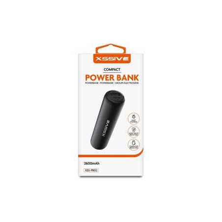 Power Bank de 2.600mAh + Câble Micro USB XSSIVE XSS-PB02 - Alimentatio