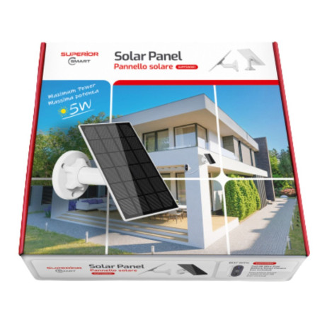 Panneau solaire Superior SUPPSW001 – 5W pour caméra extérieure à batterie