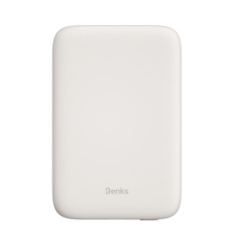 Power Bank magnétique 5000mAh Benks MagSafe - Chargeur Sans Fil - Blan