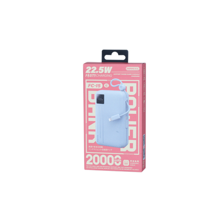 Power Bank à Charge Rapide 22.5W avec Double Câble 20000mAh FC-15 REMAX - Bleu — REMAX · Smarty Paris 18e